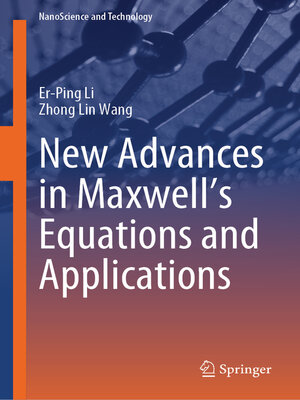cover image of New Advances in Maxwell's Equations and Applications